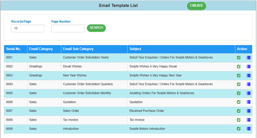 Email Template