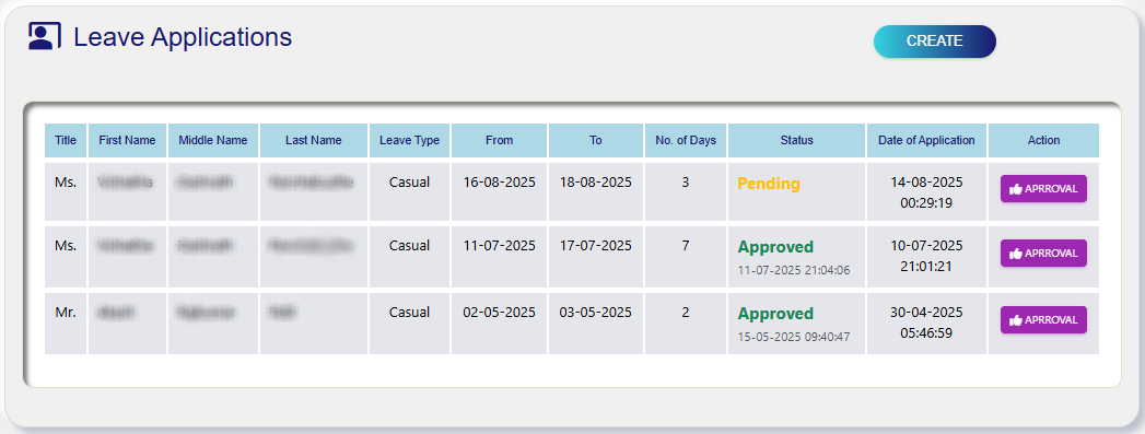 Leave Application
