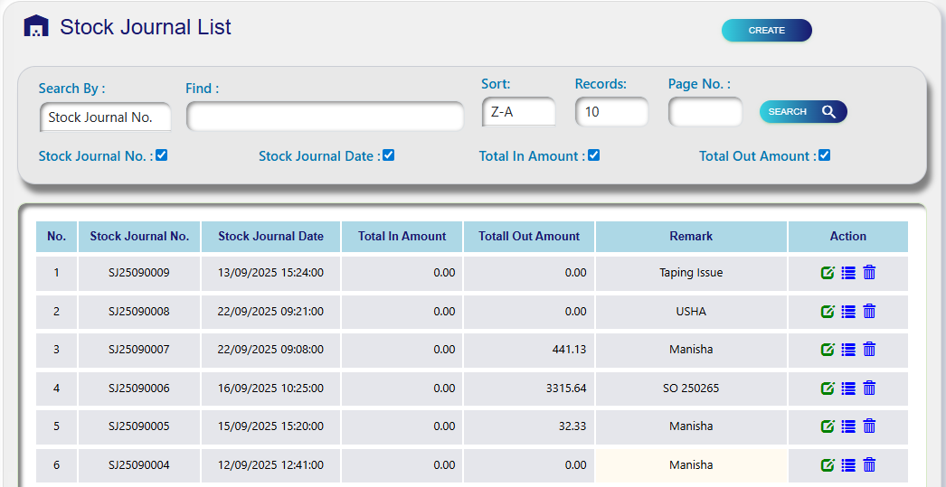 Stock Journal